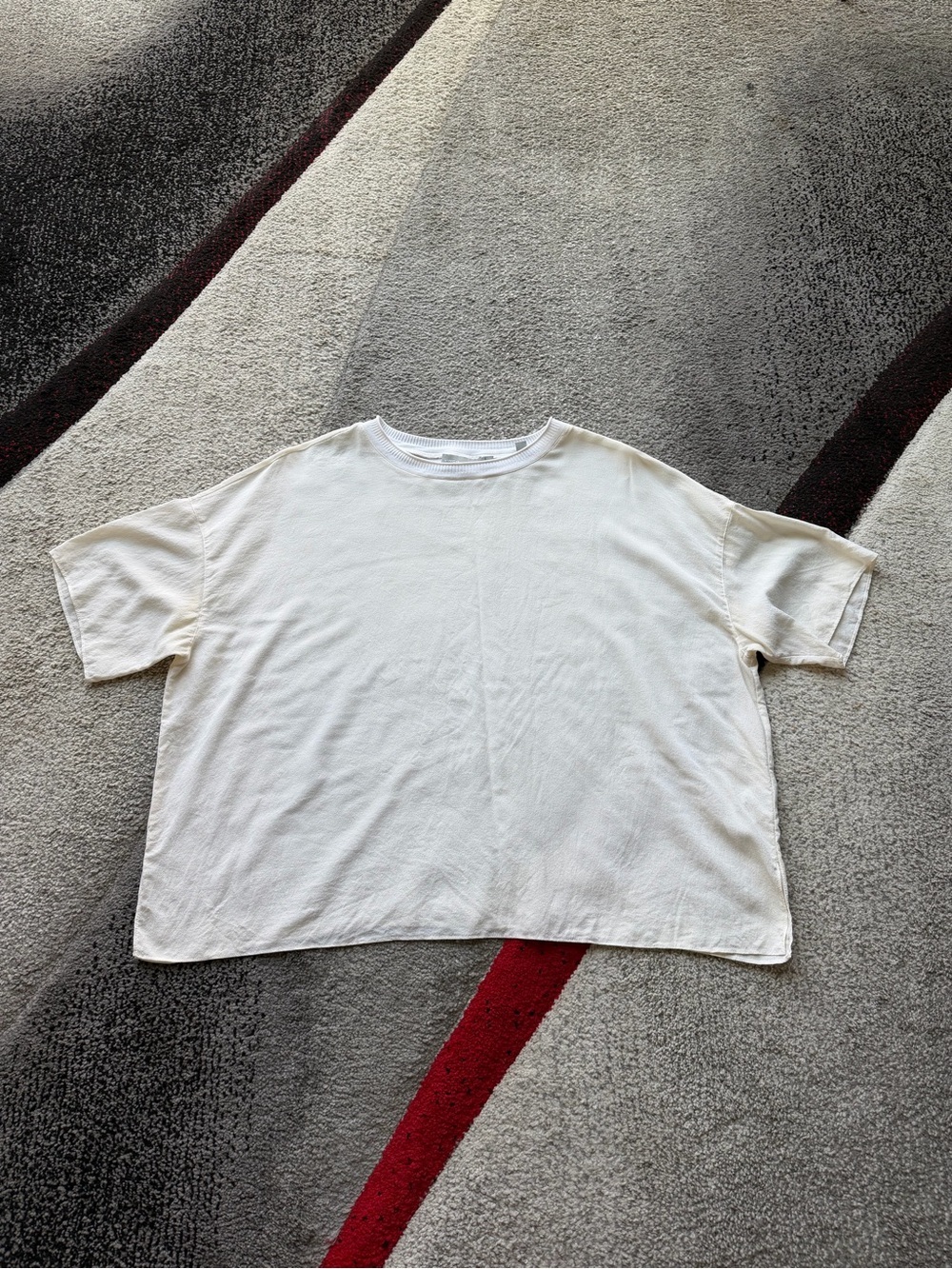 Vince Silk Off White Oversized Tee
